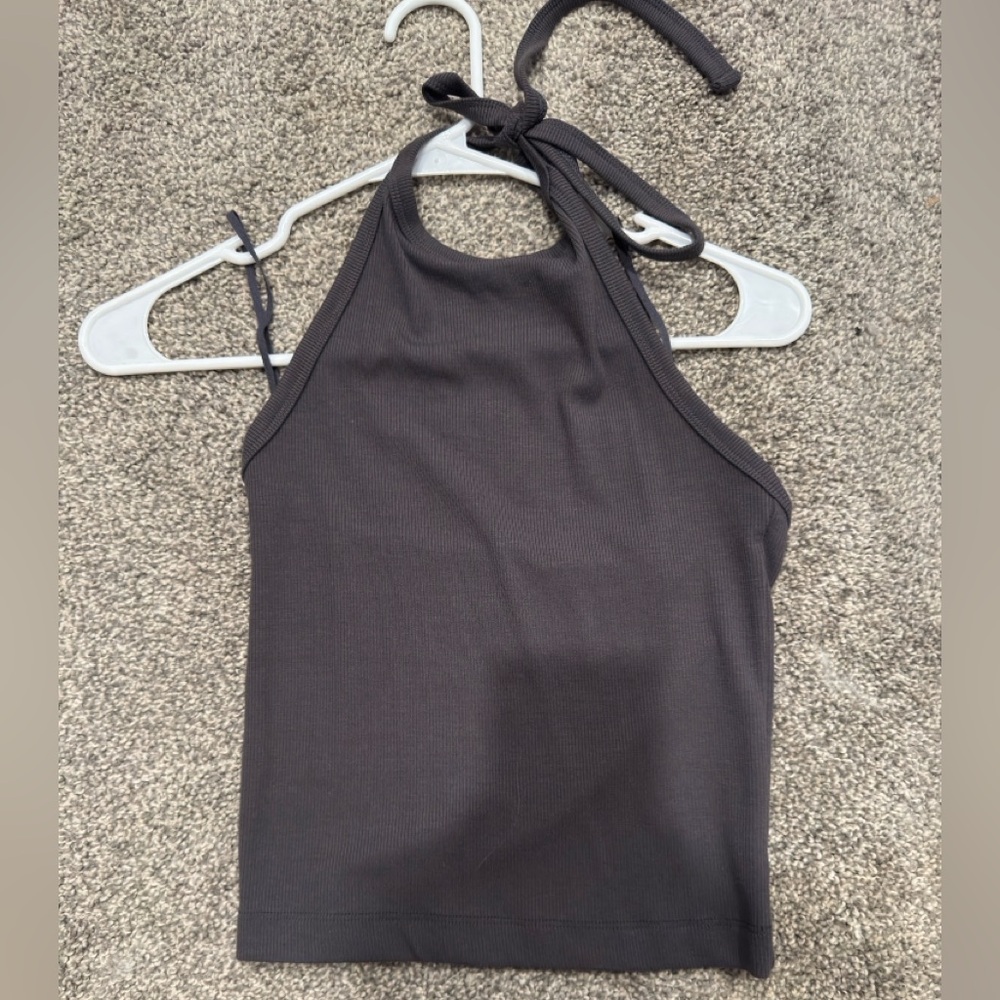 American Eagle Outfitters Ribbed Halter Top